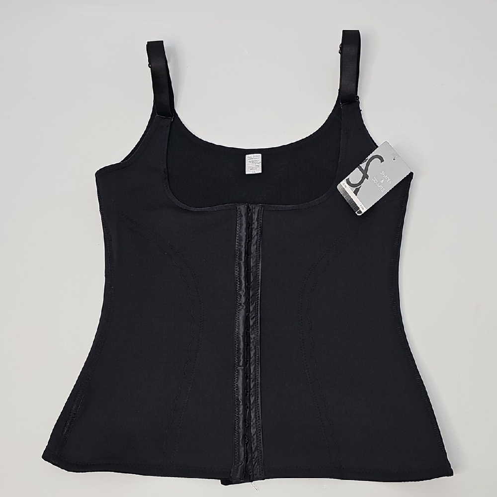 AS‎ Shapes & Sculpts Firm Body Shaper Adjustable Hook & Eye Front Closure